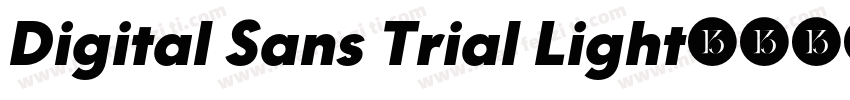 Digital Sans Trial Light字体转换
